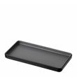 PLATE GRY/BLK 25X12CM MELAMINE COUCOU