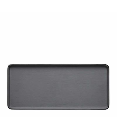 PLATE GRY/BLK 29X13CM MELAMINE COUCOU