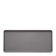 PLATE GRY/BLK 32.5X15CM MELAMINE COUCOU