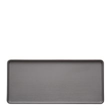 PLATE GRY/BLK 32.5X15CM MELAMINE COUCOU