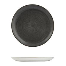 PLATE COUPE BLACK 217MM, STONECAST RAW