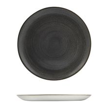 PLATE COUPE BLACK 290MM, STONECAST RAW