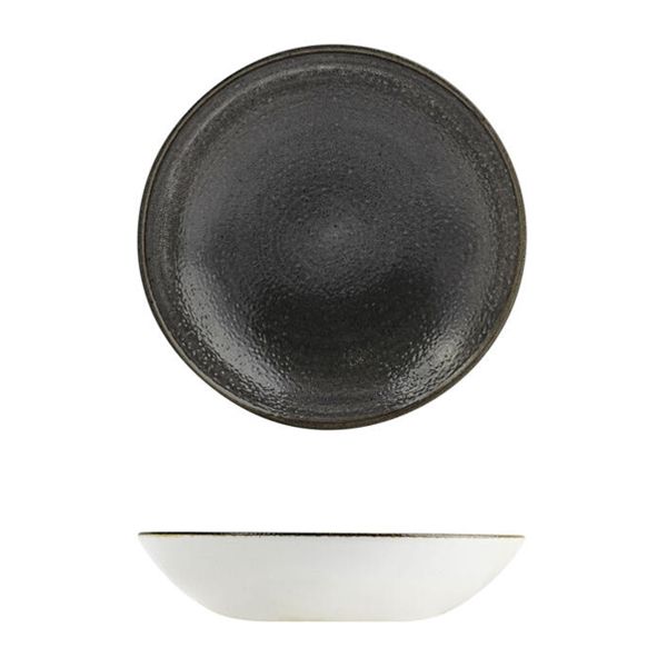 BOWL COUPE BLACK 182MM, S/CAST RAW