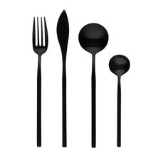 CUTLERY SET MATT BLACK 8 PCE, KROF