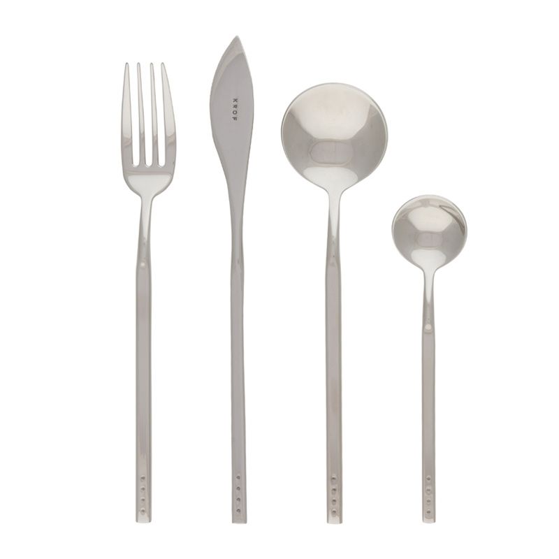 CUTLERY SET POLISHED SILVER 24 PCE, KROF