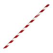 STRAW PAPER RED STRIPED, BIOPAK
