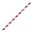 STRAW PAPER RED STRIPED, BIOPAK