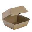 BURGER BOX LARGE BROWN, BIOPAK