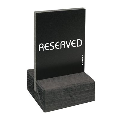 RESERVED SIGN TABLE 5.5X7.5CM, DAG