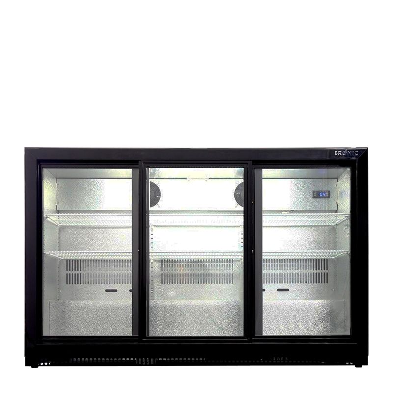 BACK BAR FRIDGE 3 DOOR SLIDING, BROMIC