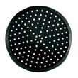 PIZZA TRAY W/HOLES BLACK STEEL