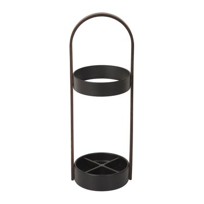 UMBRELLA STAND BLK/WALNUT UMBRA BELLWOOD