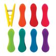 BAG CLIPS SET8 RAINBOW 7CM, KIKKERLAND