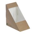 MEDIUM SANDWICH WEDGE WITH WINDOW, BIOPAK