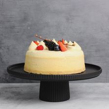 CAKE STAND FOOTED BLACK, GABEL & TELLER