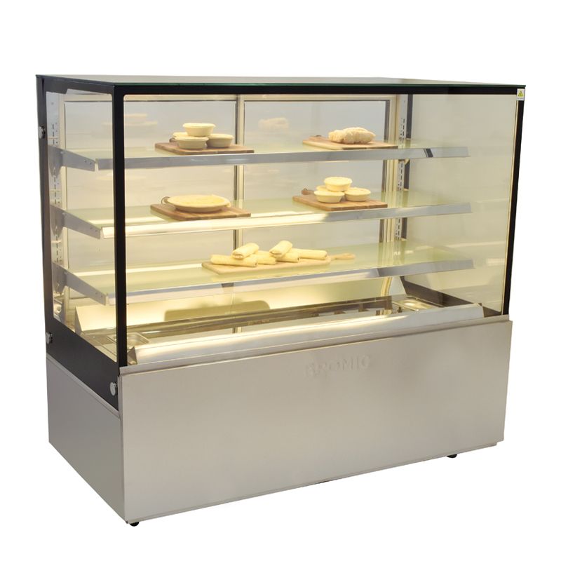 HOT FOOD DISPLAY 1500MM 4 TIER, BROMIC