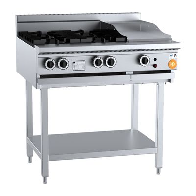 4 BURNER TOP AND 300MM GRIDDLE, B+S K+