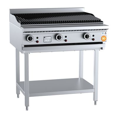 CHAR BROILER GAS 900MM ON STAND, B+S K+