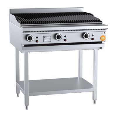CHAR GRILL GAS 900MM ON STAND, B+S K+