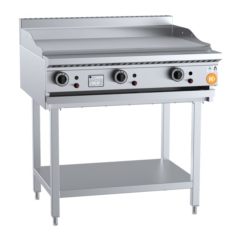 GRILL PLATE GAS 900MM ON STAND, B+S K+