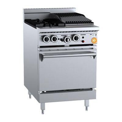 OVEN GAS 2 BURNER 300MM BROILER, B+S K+