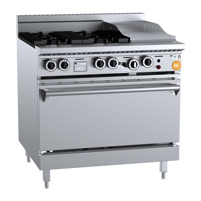 OVEN GAS 4 BURNER 300MM GRILL, B+S K+