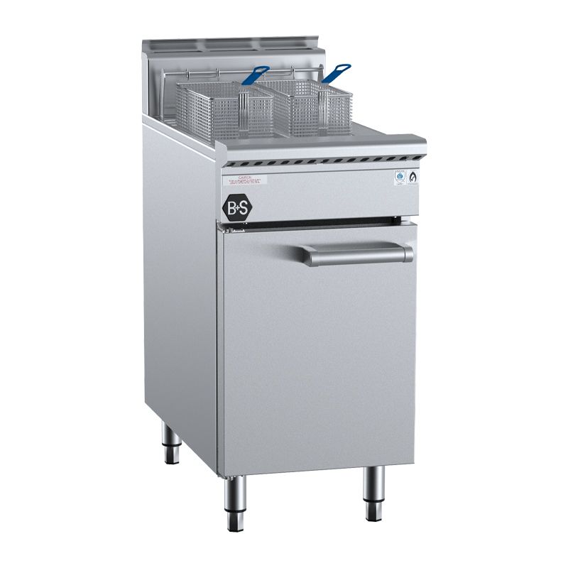 FRYER SPLIT TANK GAS 2 BASKET, B+S