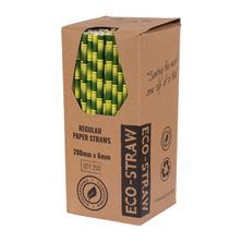 STRAW PAPER BAMBOO 205MM, 250PK