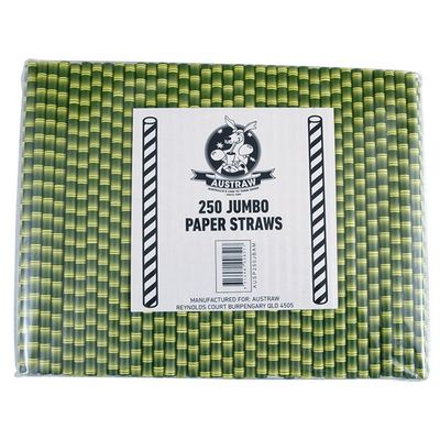 STRAW PAPER BAMBOO 200MM, 250PK