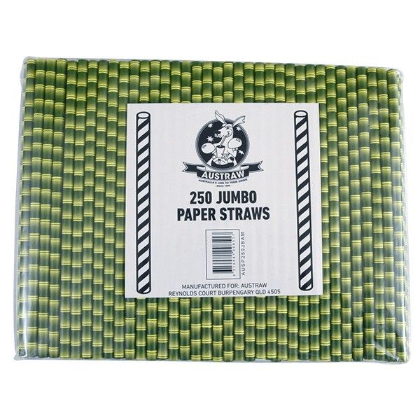 STRAW PAPER BAMBOO 200MM, 250PK