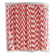STRAW PAPER RED/WHITE 200MM, 250PCS