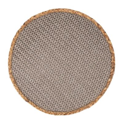 PLACEMAT ROUND GREY/NATURAL 38CM, M&W