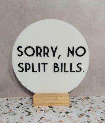 NO SPLIT BILLS 150MM W/STAND