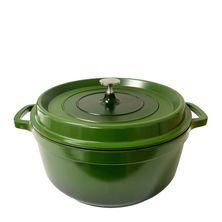 CASSEROLE ROUND GREEN 20CM, ALUCHEF