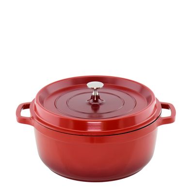 CASSEROLE ROUND RED 20CM, ALUCHEF