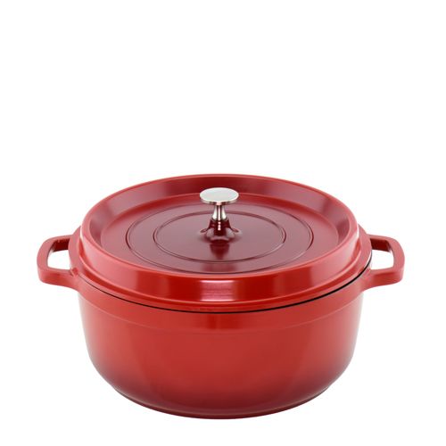 CASSEROLE ROUND RED 20CM, ALUCHEF