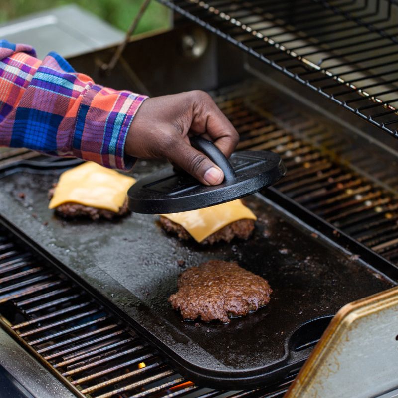 BURGER PRESS CAST IRON 16CM, LODGE