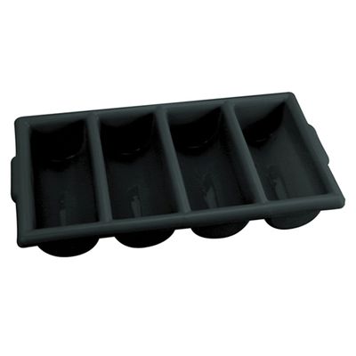 CUTLERY BOX 4 COMP BLACK