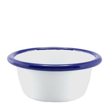 RAMEKIN WHITE W/ BLUE RIM 8CM, FALCON