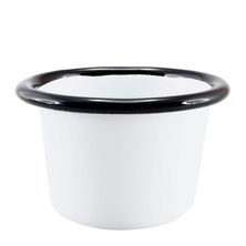 RAMEKIN WHITE W/ BLACK RIM 6CM, FALCON