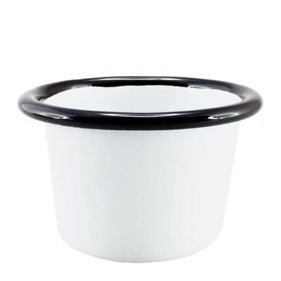 RAMEKIN WHITE W/ BLACK RIM 6CM, FALCON