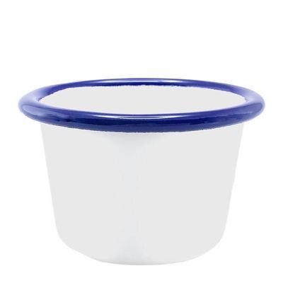 RAMEKIN WHITE W/ BLUE RIM 6CM, FALCON