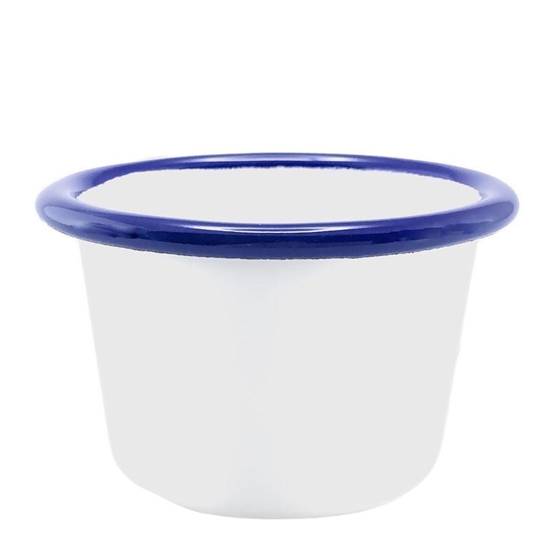 RAMEKIN WHITE W/ BLUE RIM 6CM, FALCON