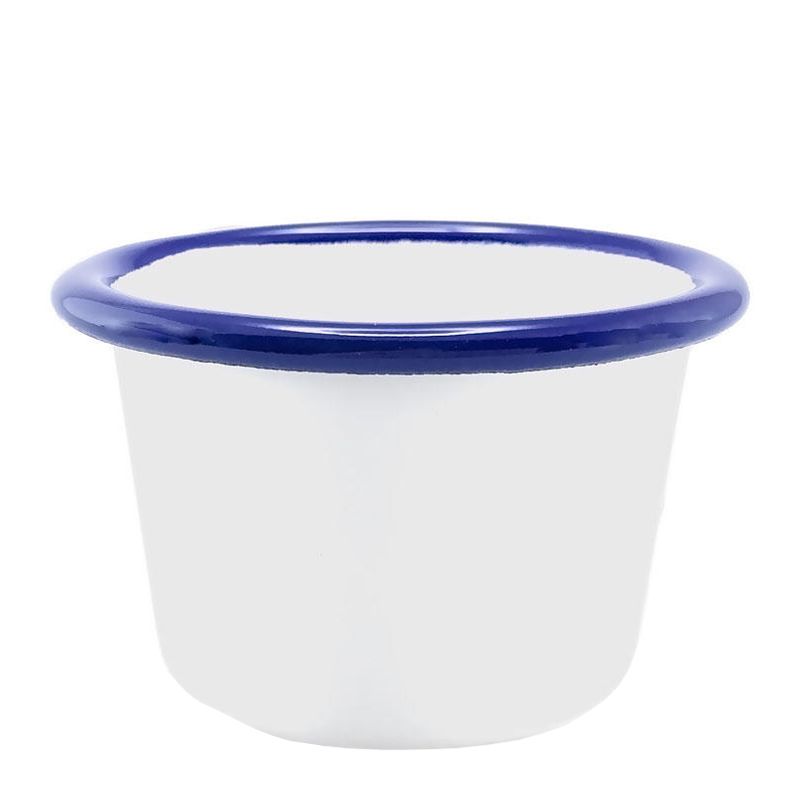 RAMEKIN WHITE W/ BLUE RIM 6CM, FALCON