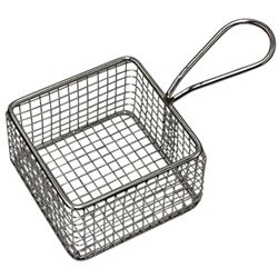 SERVING BASKET SQUARE S/S 95X95X60MM
