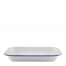 BAKING WH/BL RIM ENAMEL 37X30X6CM,FALCON