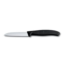 KNIFE PARING BLK 8CM STRAIGHT,VICTORINOX