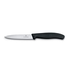 KNIFE PARING BLACK 10CM POINT,VICTORINOX