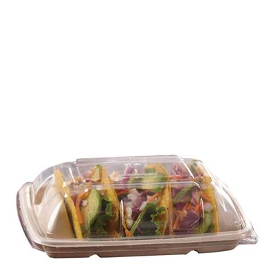 CLEAR DOME LID FOR TACO TRAY, SABERT