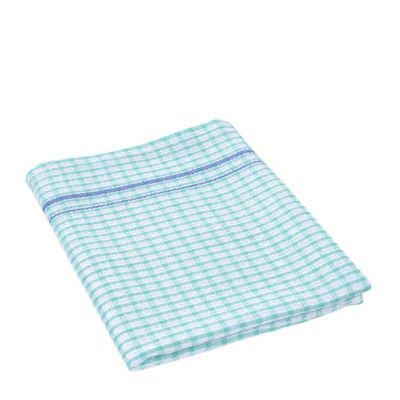 TEATOWEL WAFFLE CHECK 45X70CM GREEN